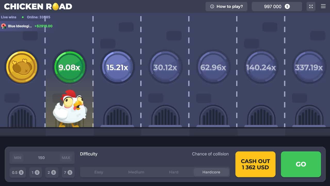 screenshot chicken road spiel deutschland